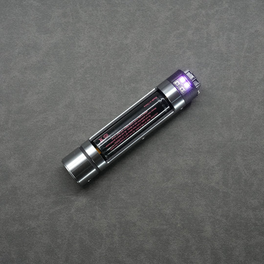 89Sabers Windu Crystal Ver. Neopixel Lightsaber - Ready To Ship - CCSabers