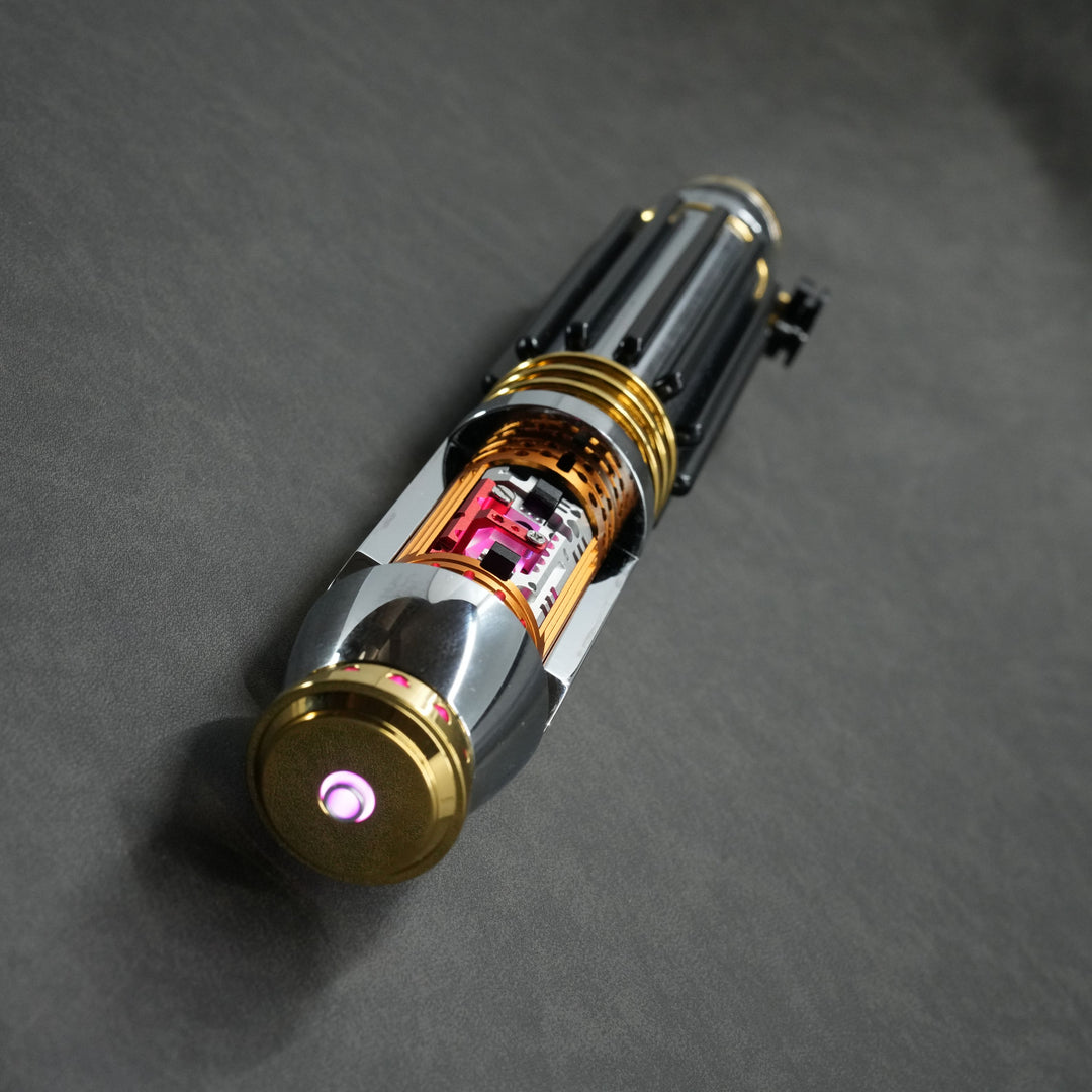 89Sabers Windu Crystal Ver. Neopixel Lightsaber - Ready To Ship - CCSabers