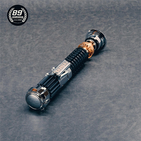 89SABERS OB4 (CARBON STEEL VER.) EMPTY LIGHTSABER HILT - Ready To Ship - CCSabers