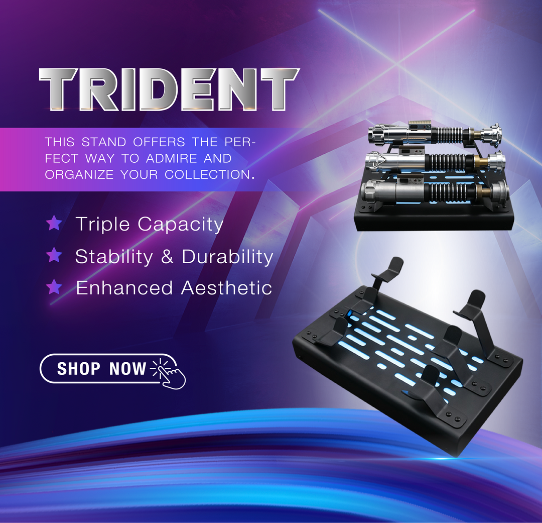 Trident - RGB Full Metal Saber Stand - CCSabers